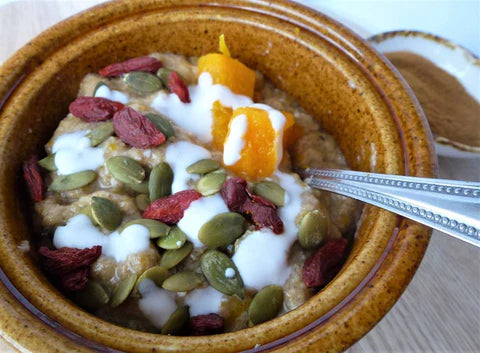 Pumpkin Pie Spiced Porridge
 &ndash; Sugar Free Food