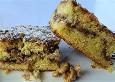 Sour Cream, Cinnamon and Walnut Cake
 – Sugar Free Food