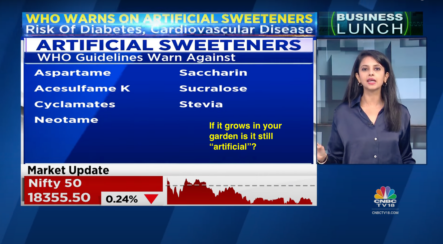 Responses to the WHO Report on Non-Sugar Sweeteners