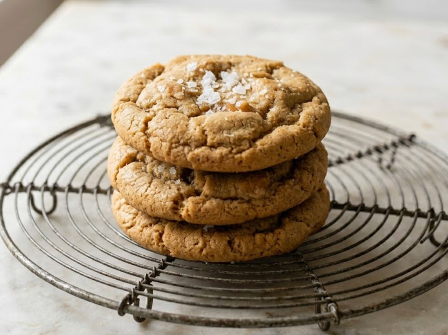 Soft-Batch Salted Caramel Cookies