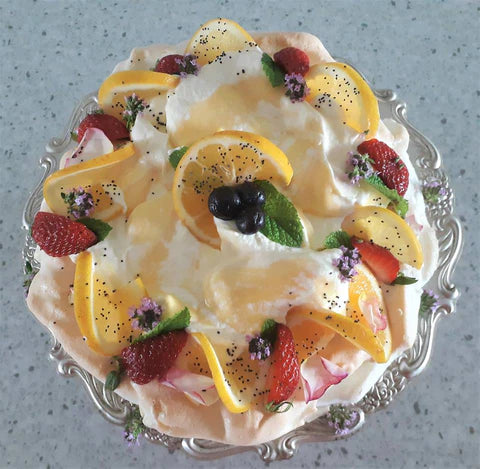 Berry and Lemon Curd Pavlova