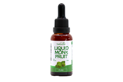 Liquid Monk Fruit Drops - 30ml - Pure unflavoured, front.