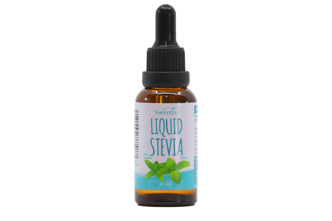Liquid Stevia Drops - 30ml - Pure unflavoured, front label.